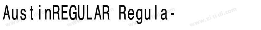 AustinREGULAR Regula字体转换